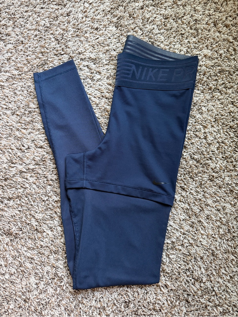 Nike Navy High-Waist Training Tights